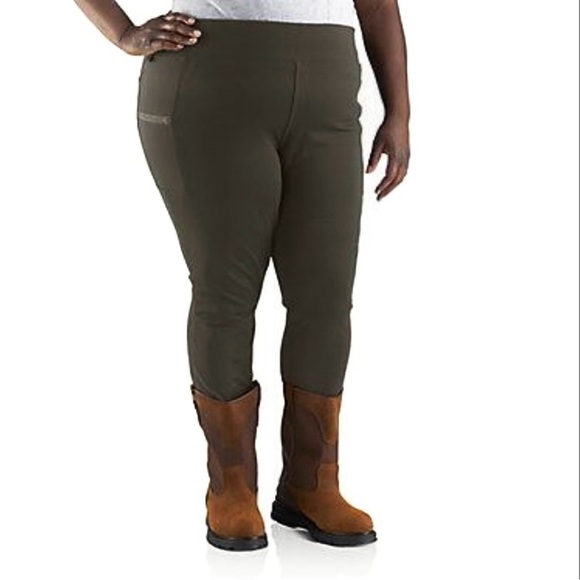 Carhartt 103609 Force® Pull On Lightweight Utility Legging Olive Green XL Tall - Picture 2 of 16